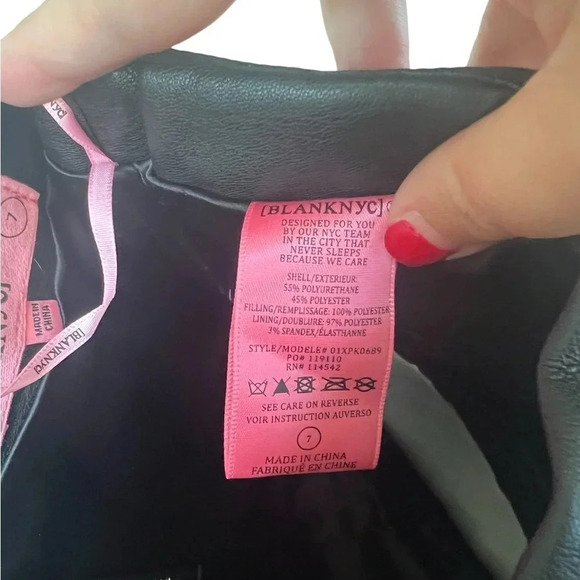 NWT BLANK NYC Black Quilted Puffer Skirt - Picture 5 of 5